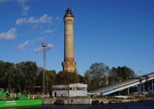 Leuchtturm Świnoujście in Swinemünde